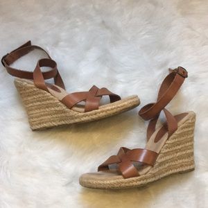 Aldo Leather Espadrilles Wedges